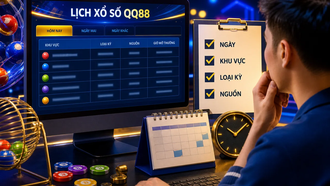 Checklist kiểm tra trước khi xem lịch xổ số QQ88 theo kỳ chính xác